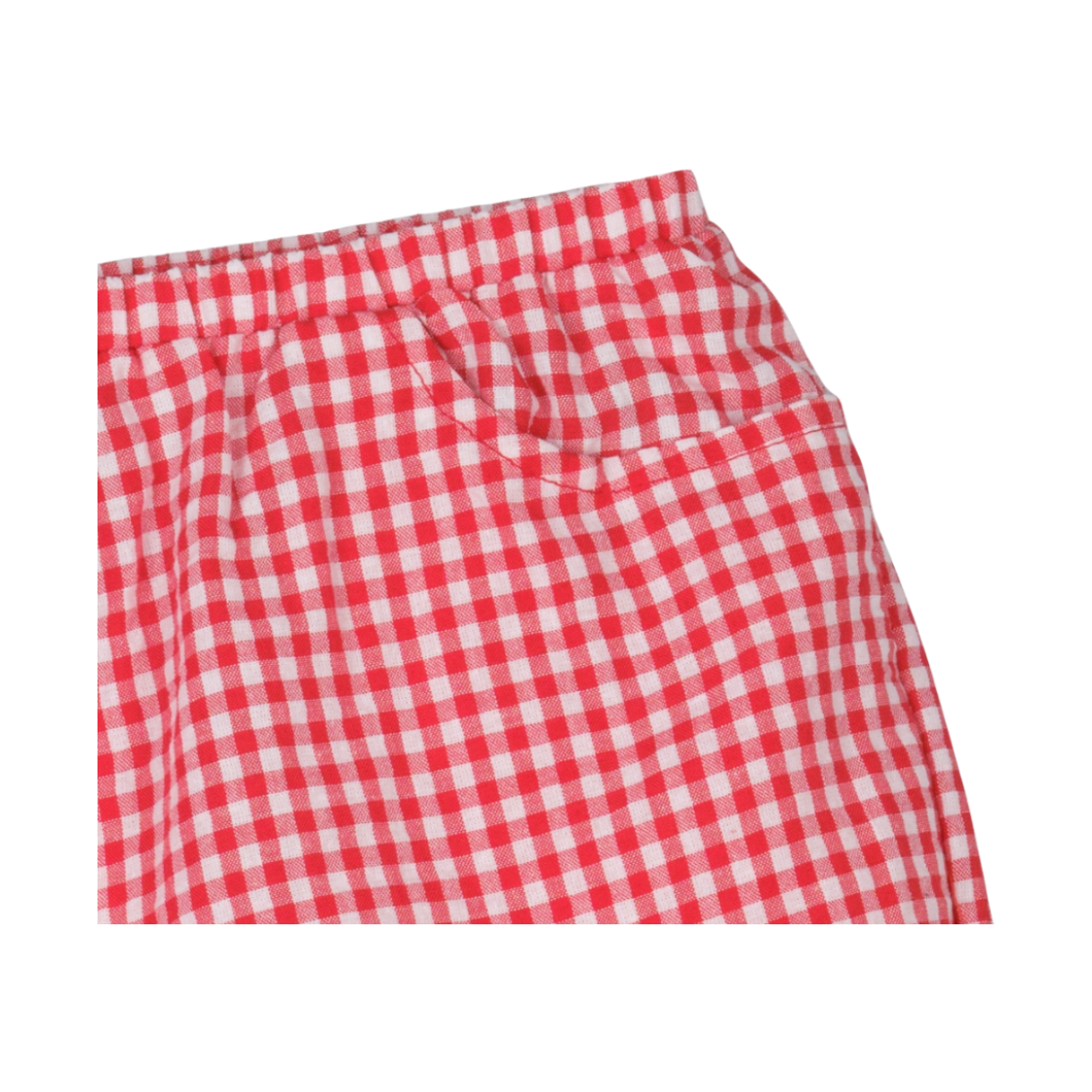 구월십일 체크 펌프 숏 팬츠 레드(GUWOLSIBIL Check Pump Short Pants Red) - 3