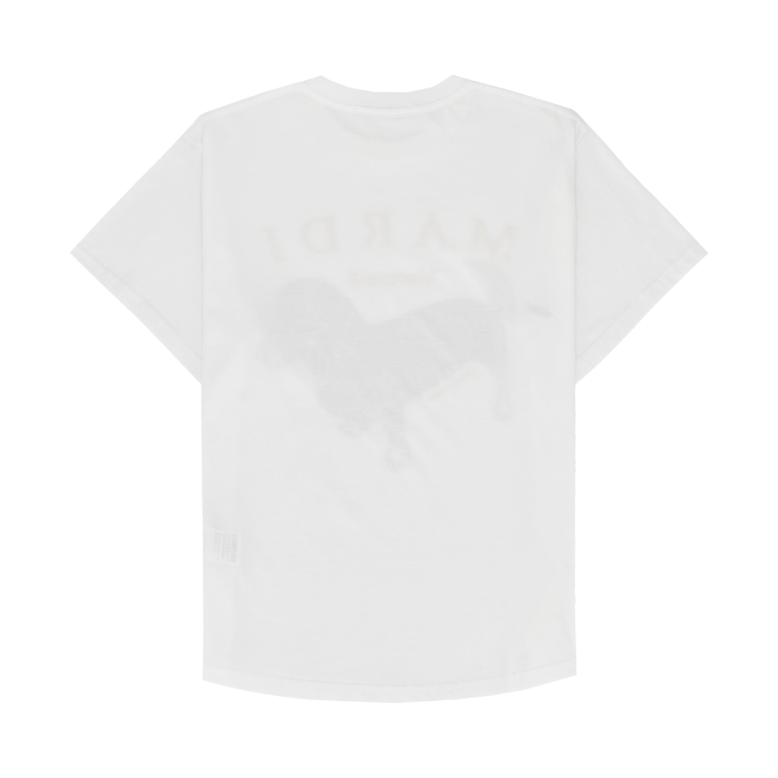 (W) 마르디 메크르디 딴지 티셔츠 아이보리 핑크((W) Mardi Mercredi Ddanji T-Shirt Ivory Pink) - 2