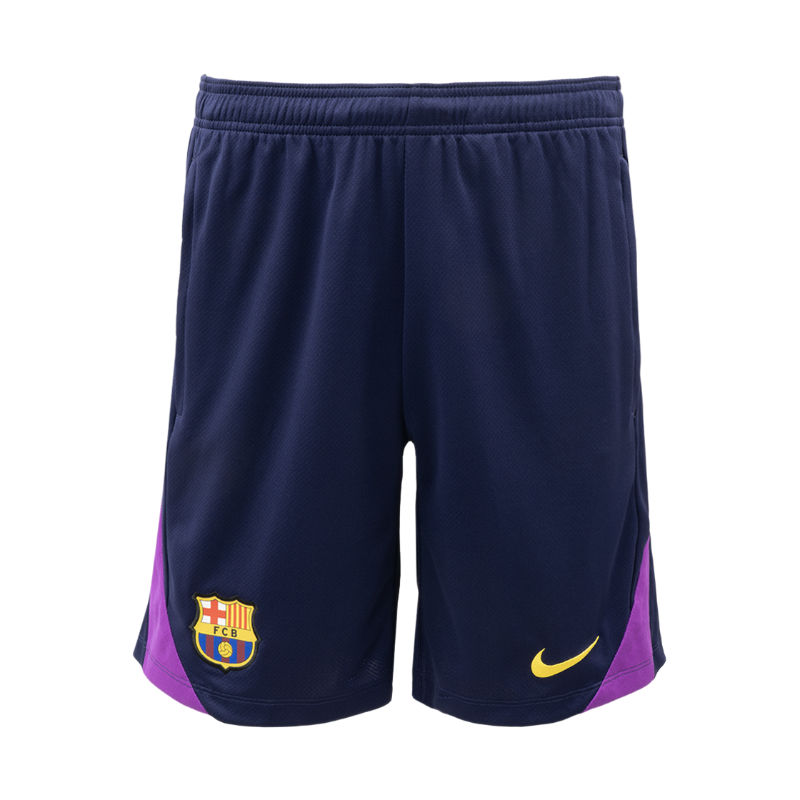 HJ6750-594 Nike FC Barcelona Strike Dri-Fit Soccer Knit Shorts Imperial Purple Vivid Purple (HJ6750-594) (Non Marking Ver.)