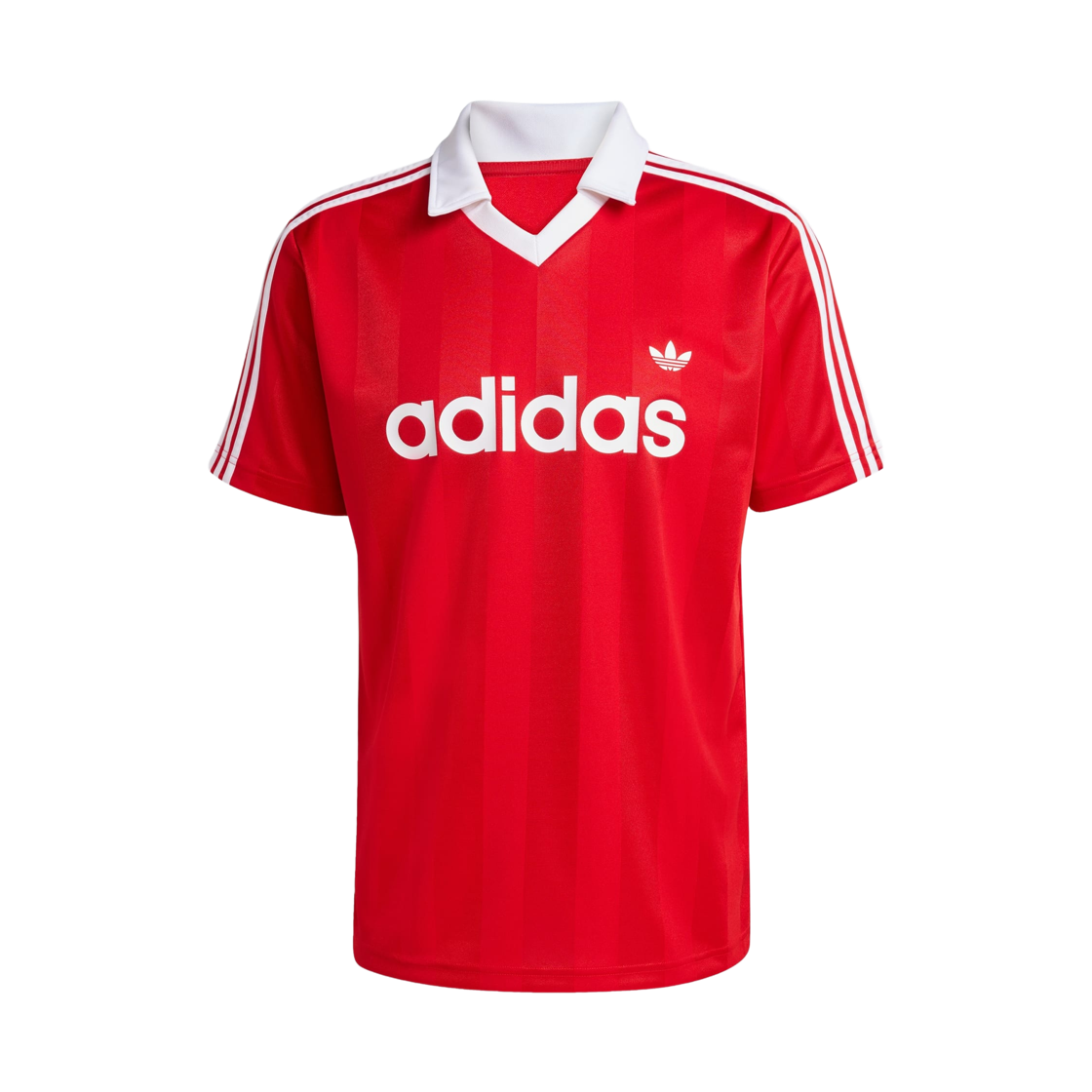 KE3583 Adidas Archive Collar Engineered Jersey Better Scarlet - KR Sizing
