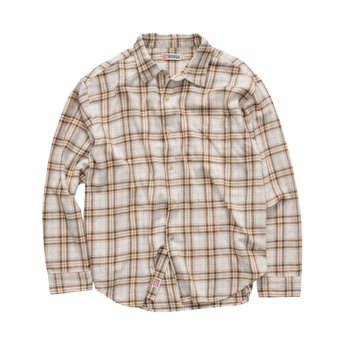 에스더블 도버 플란넬 롱슬리브 셔츠 크림(S/Double Dover Flannel L/S Shirt Cream)