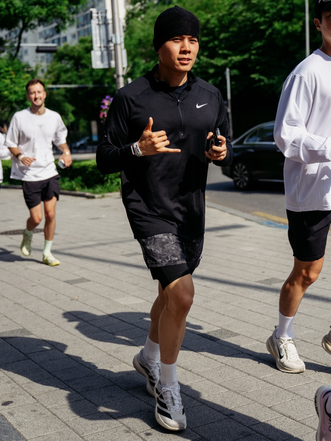 Nike Golf Repel Tour Half Zip Jacket Black White - Asia, Nike Golf Repel Tour Half Zip Jacket Black White - US/EU 착용 스타일 - 2