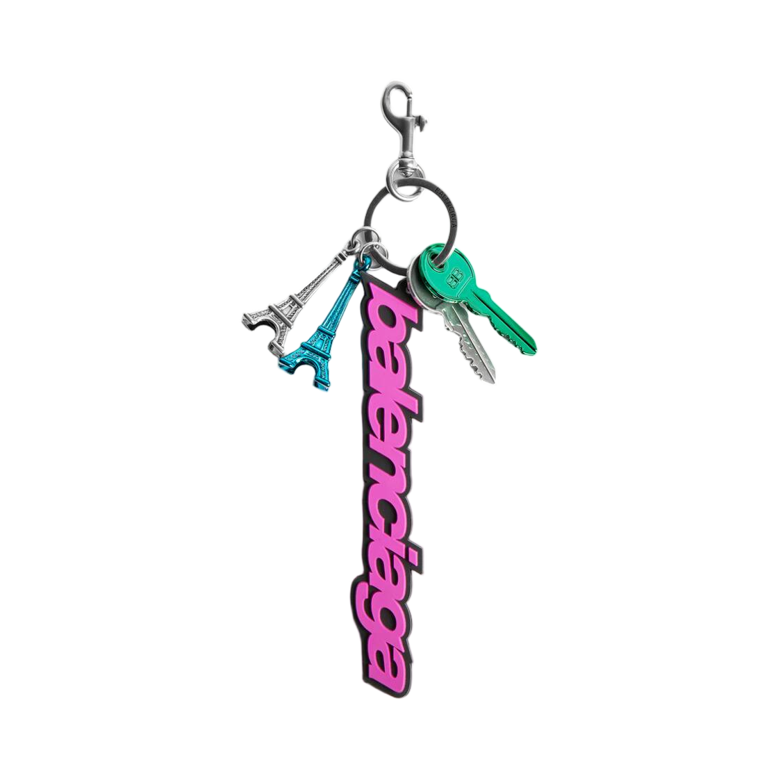 8669102ACGZ5564 Balenciaga Biker Balenciaga Charm/Keychain Pink Black