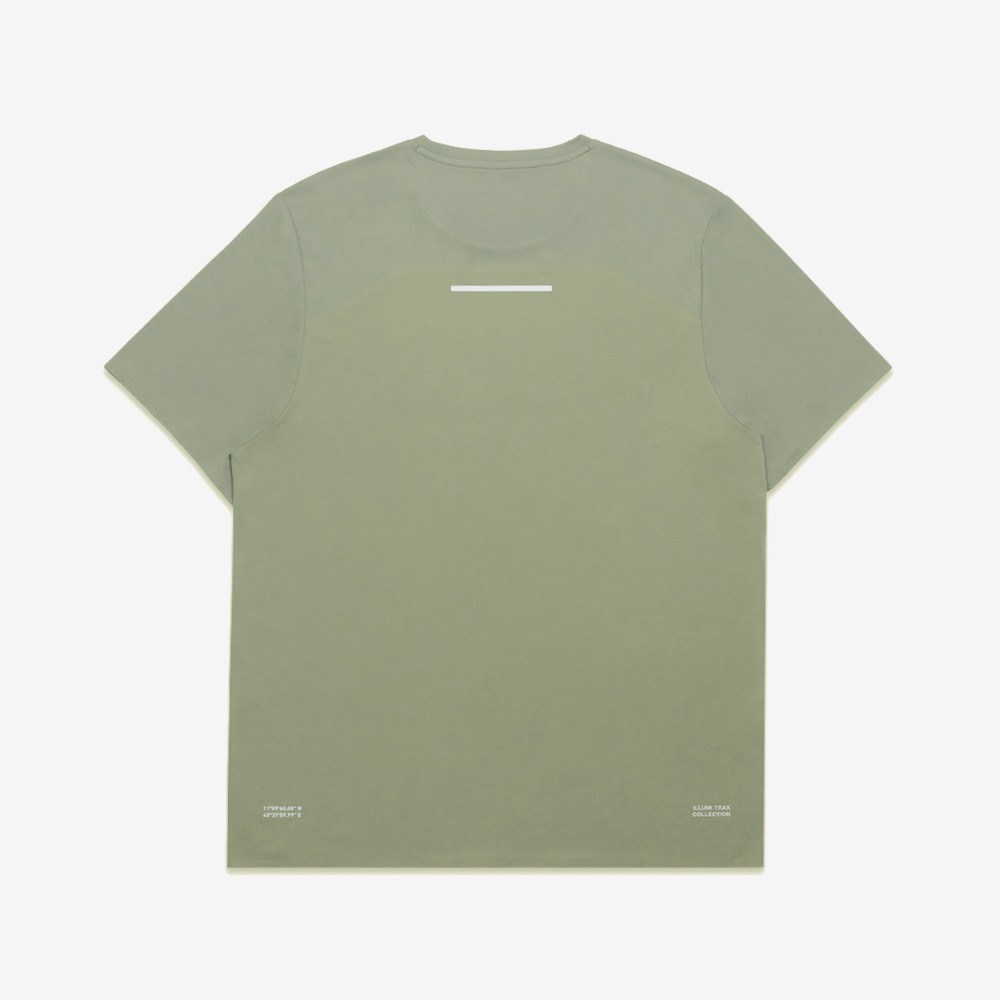 아틀라스 콜렉티프 일루미 트랙스 V2 맨즈 러닝 티셔츠 올리브(Atlas COLLECTIF Illumi Trax V2 MENS Running T-Shirt OV) - 2