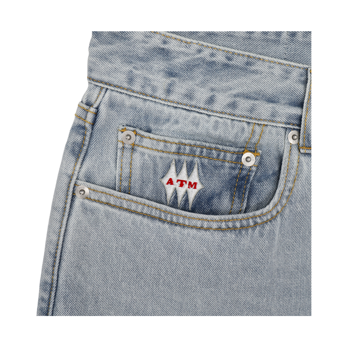 애프터매스 데님 쇼츠 반바지 라이트 인디고(Aftermath Denim Shorts Light Indigo) - 5