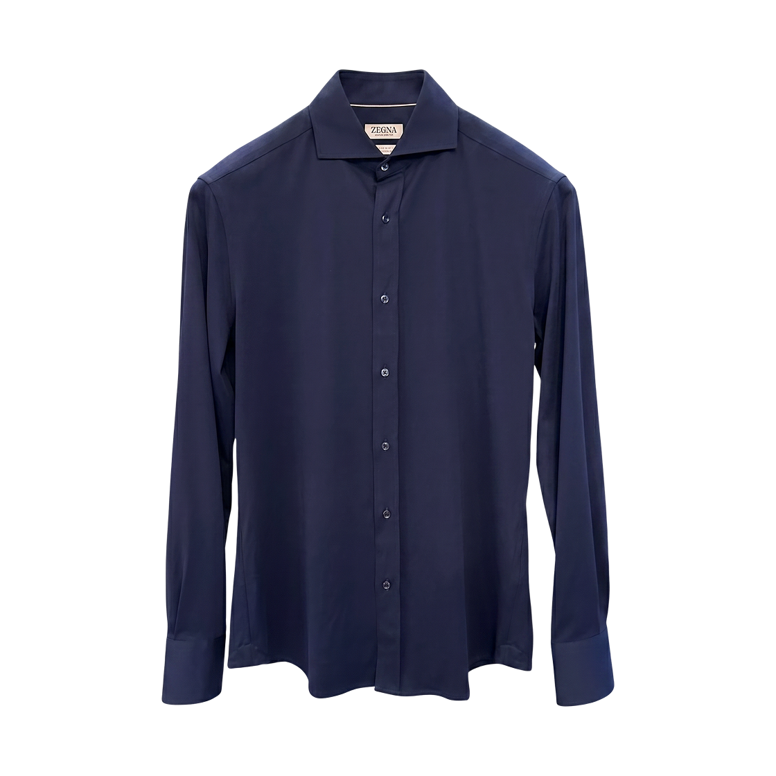 M0T656686-C6134 Brunello Cucinelli Cotton Slim Fit Shirt Cobalt