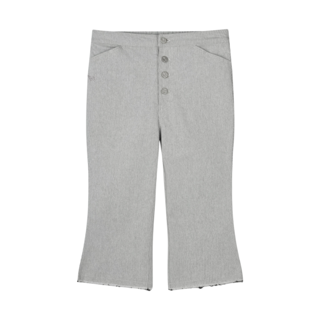 구월십일 7부 스티치 부츠컷 팬츠 라이트 그레이(GUWOLSIBIL Three-Quarter Bootcut Jeans Light Grey)