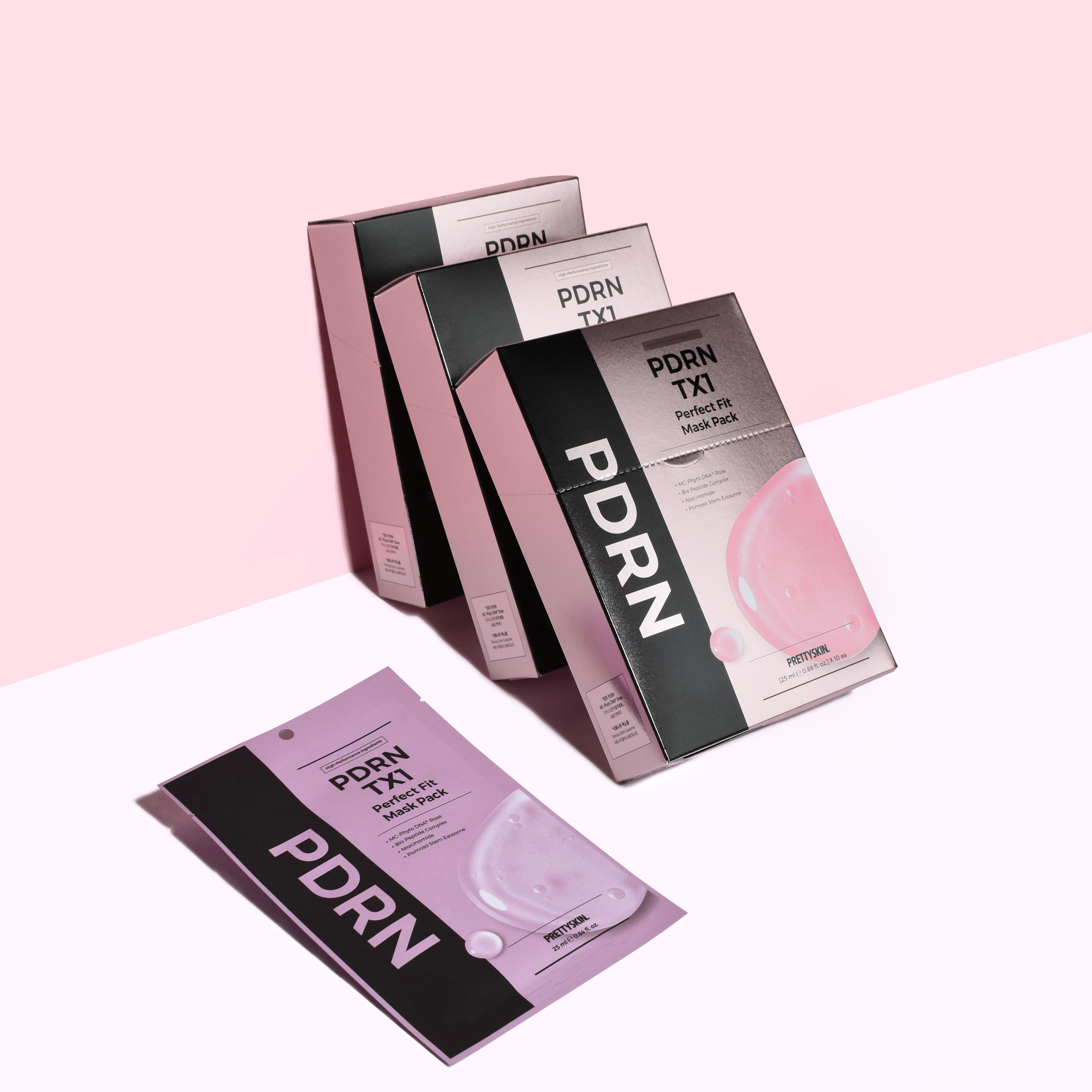 PRETTYSKIN PDRN TX1 PERFECT FIT MASK PACK 착용 스타일 - 4