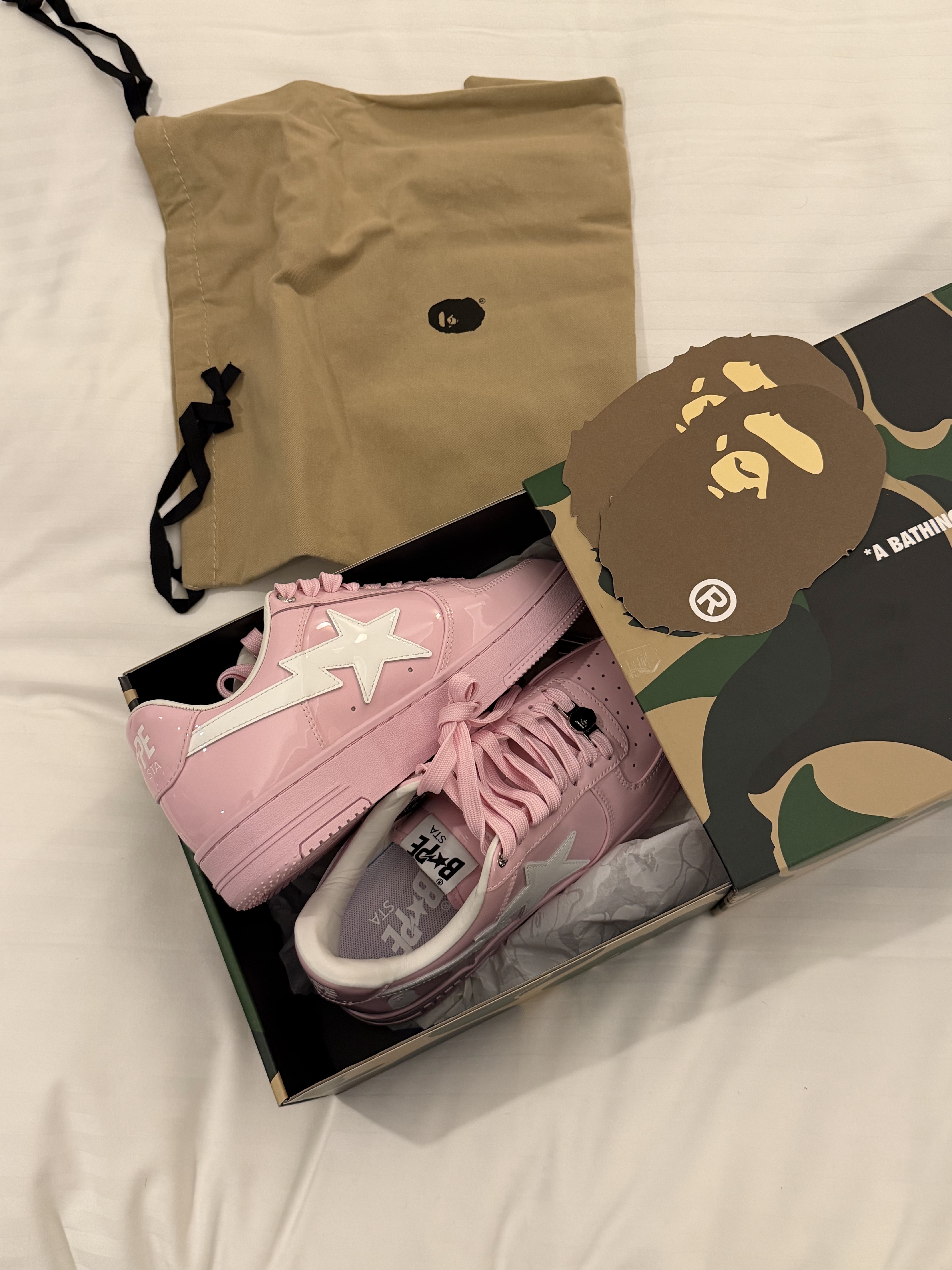 (W) BAPE Sta #2 Pink 착용 스타일