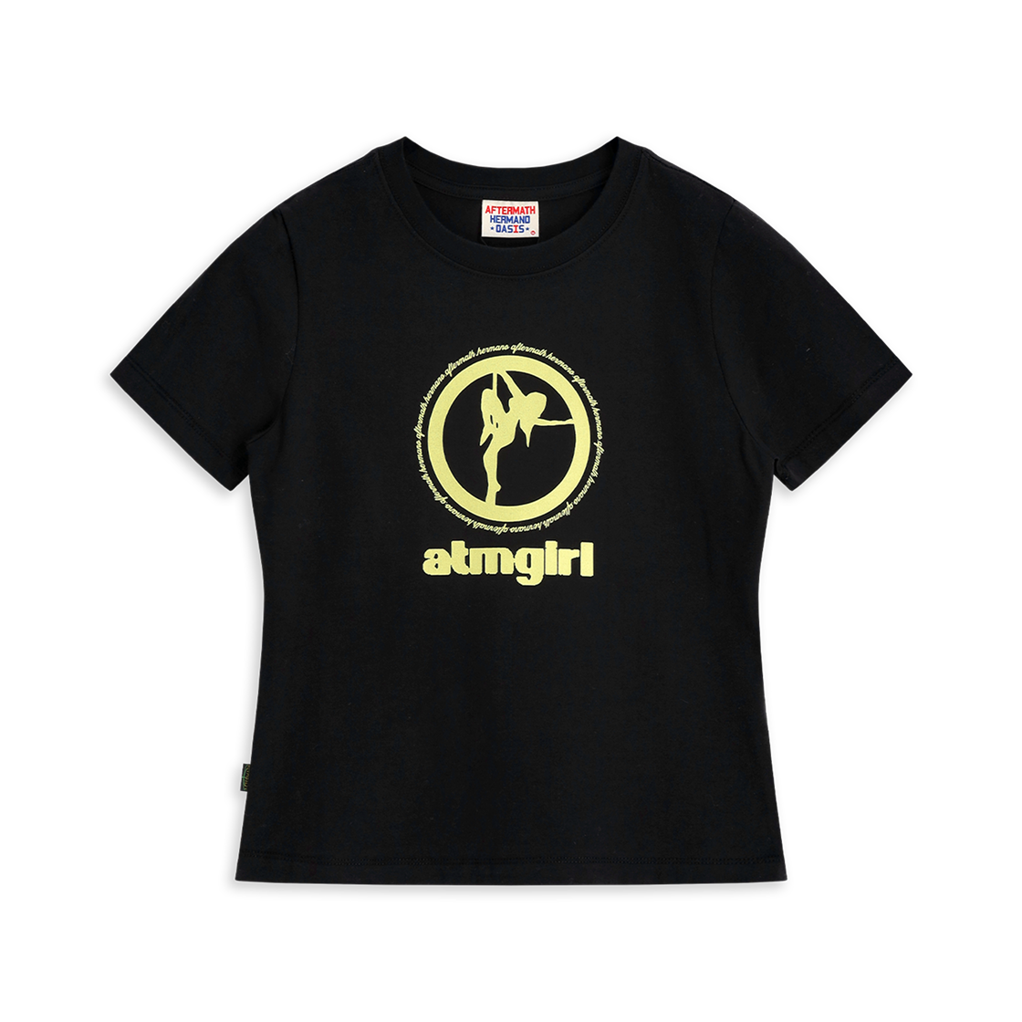 애프터매스 여성 에이티엠 걸 반팔 티셔츠 블랙(Aftermath Atm Girls Tee Black)