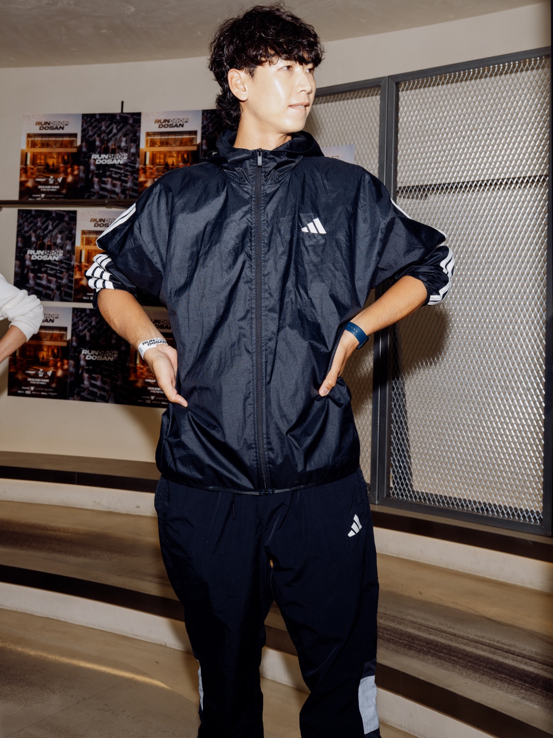 Nike Golf Repel Tour Half Zip Jacket Black White - Asia, Nike Golf Repel Tour Half Zip Jacket Black White - US/EU 착용 스타일 - 5