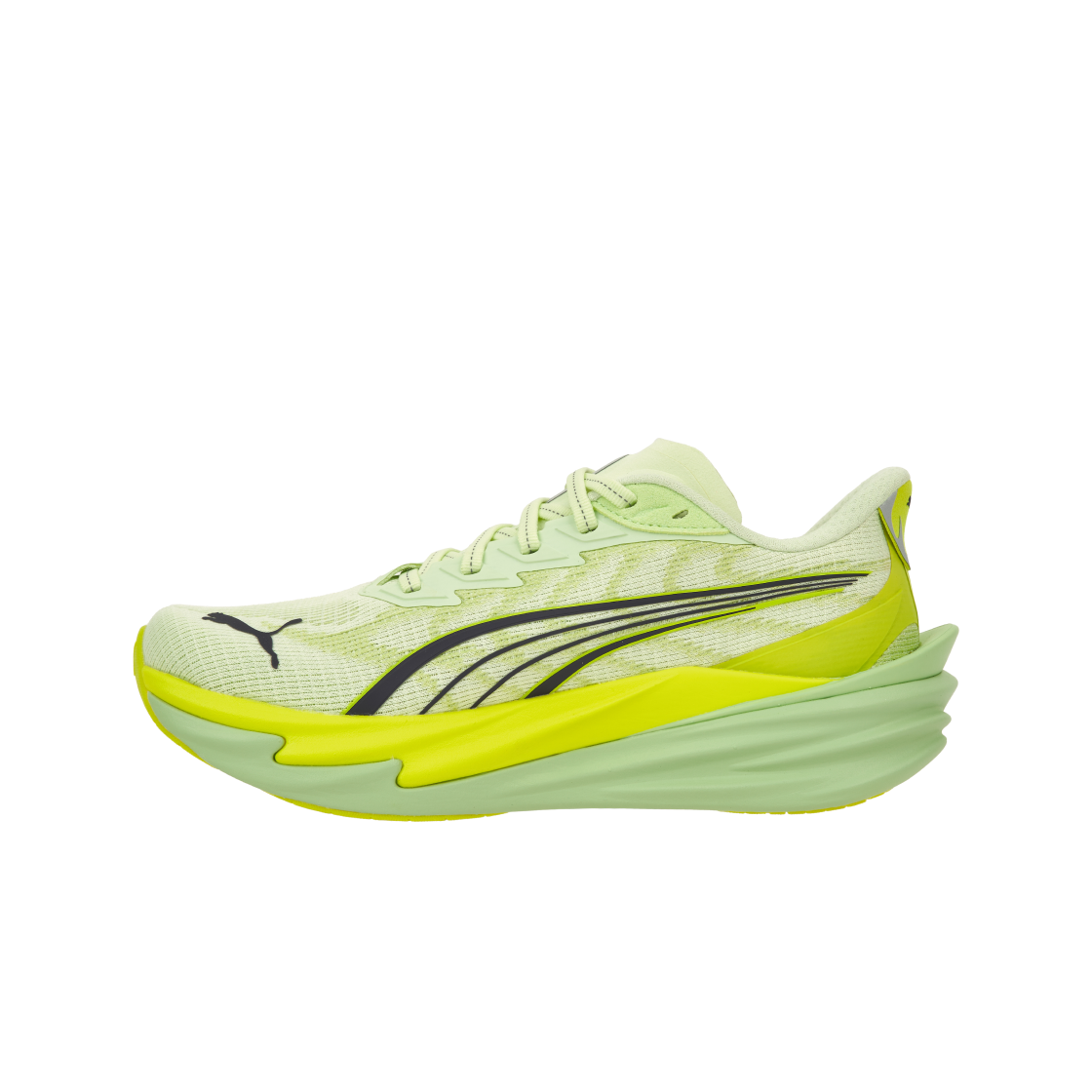 (W) 푸마 디비에이트 나이트로 4 와이드 애플 스프리츠 럭스 라임((W) Puma Deviate Nitro 4 Wide Apple Spritz Lux Lime) - 3