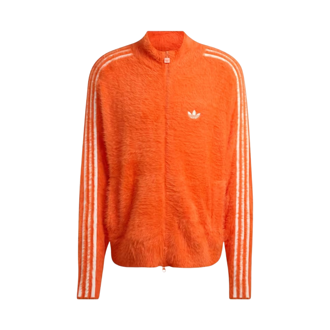 KR5144 Adidas Originals Faux Mohair Classic Track Top Semi Impact Orange Off White - KR Sizing