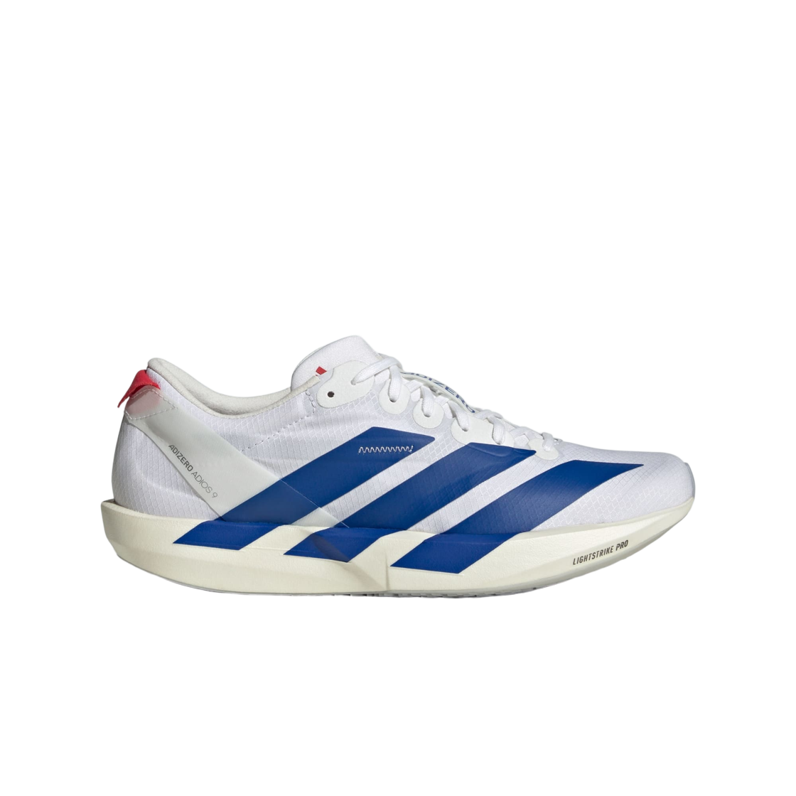 JQ0766 (W) Adidas Adizero Adios 9 Cloud White Royal Blue