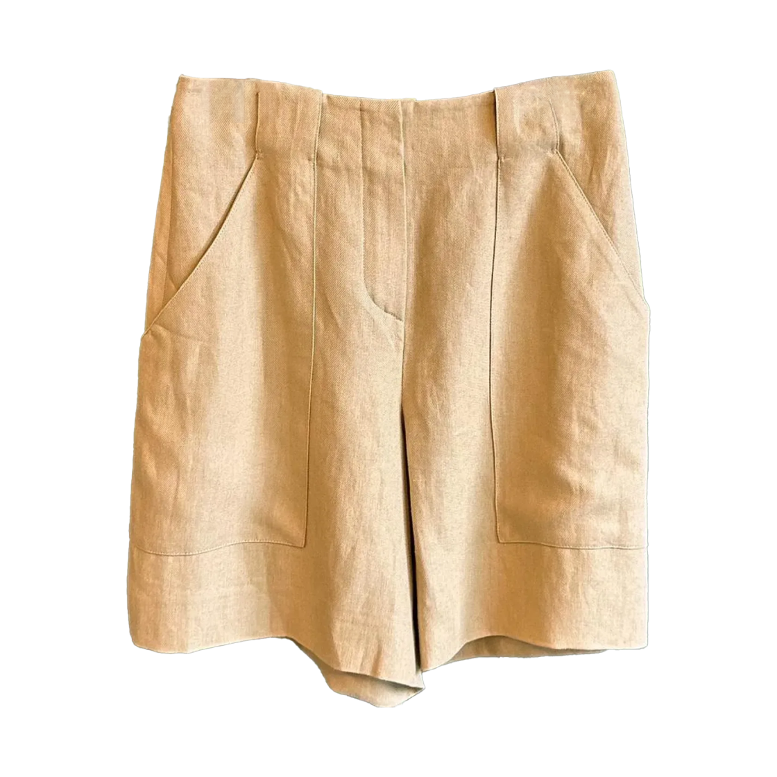 (W) 로로 피아나 리넨 포켓 팬츠 브라운((W) Loro Piana Linen Pocket Pants Brown)