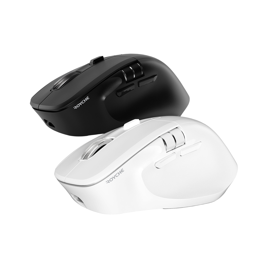 로이체 충전식 스마트 스크롤 하프 버티컬 블루투스 무선 마우스(Royche Rechargeable Smart Scroll Half Vertical Bluetooth Wireless Mouse) - 1