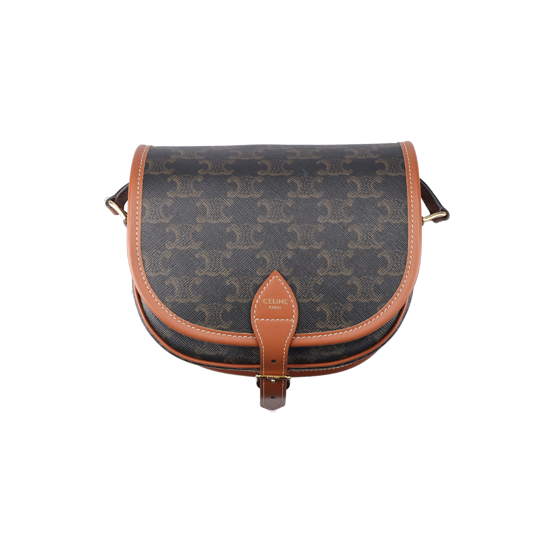 셀린느 191502BZJ 트리오페 미디엄 폴코백 캔버스 탄(Celine Triomphe Medium Folco Bag Canvas Tan)
