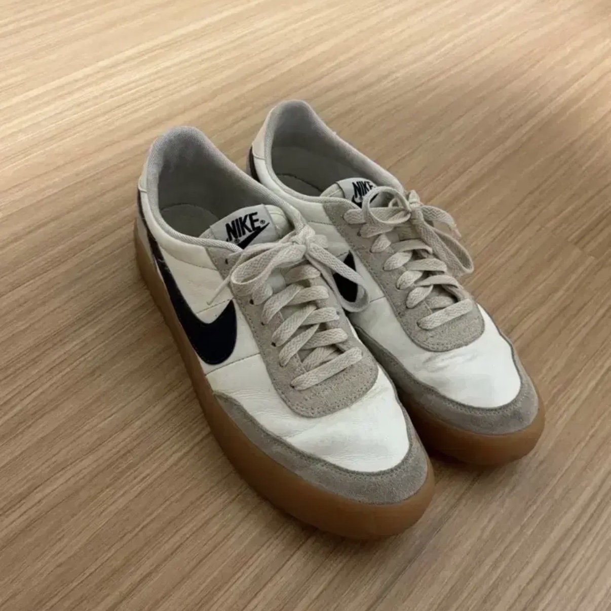 Nike x J.Crew Killshot 2 Sail Midnight Navy 착용 스타일