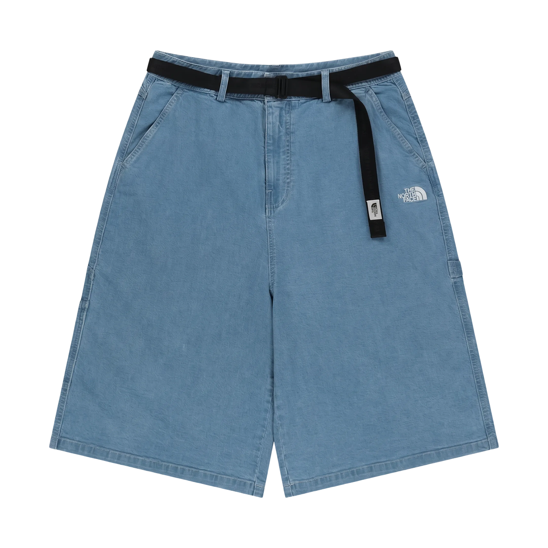 NS6NS07J The North Face White Label Bris Denim Shorts Light Blue - 26SS