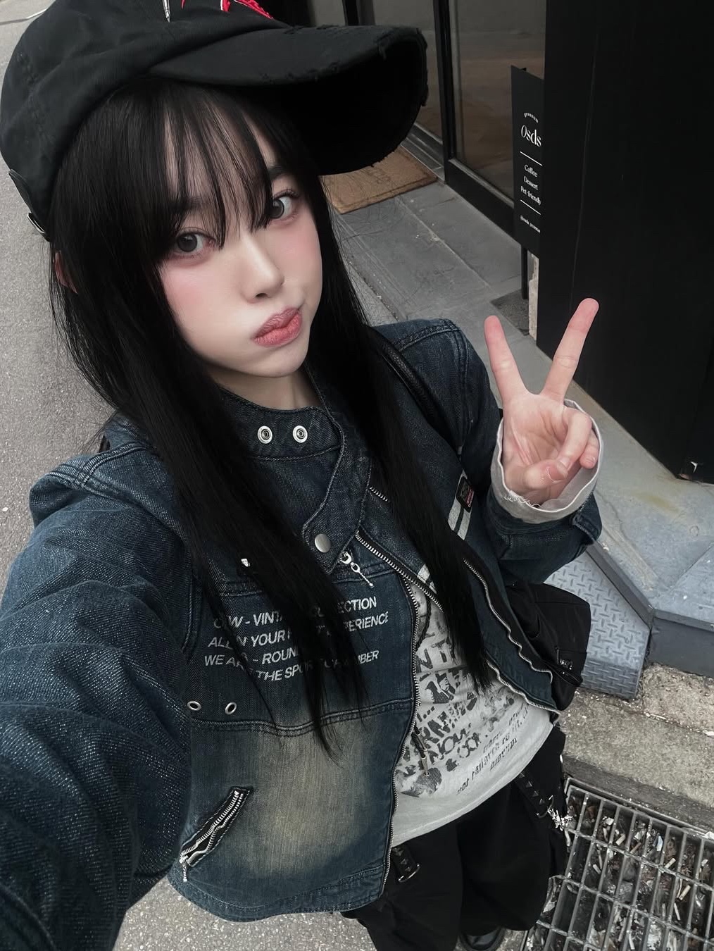 SPORT CHAMBER SC Denim Biker Jacket INDIGO 착용 스타일 - 10