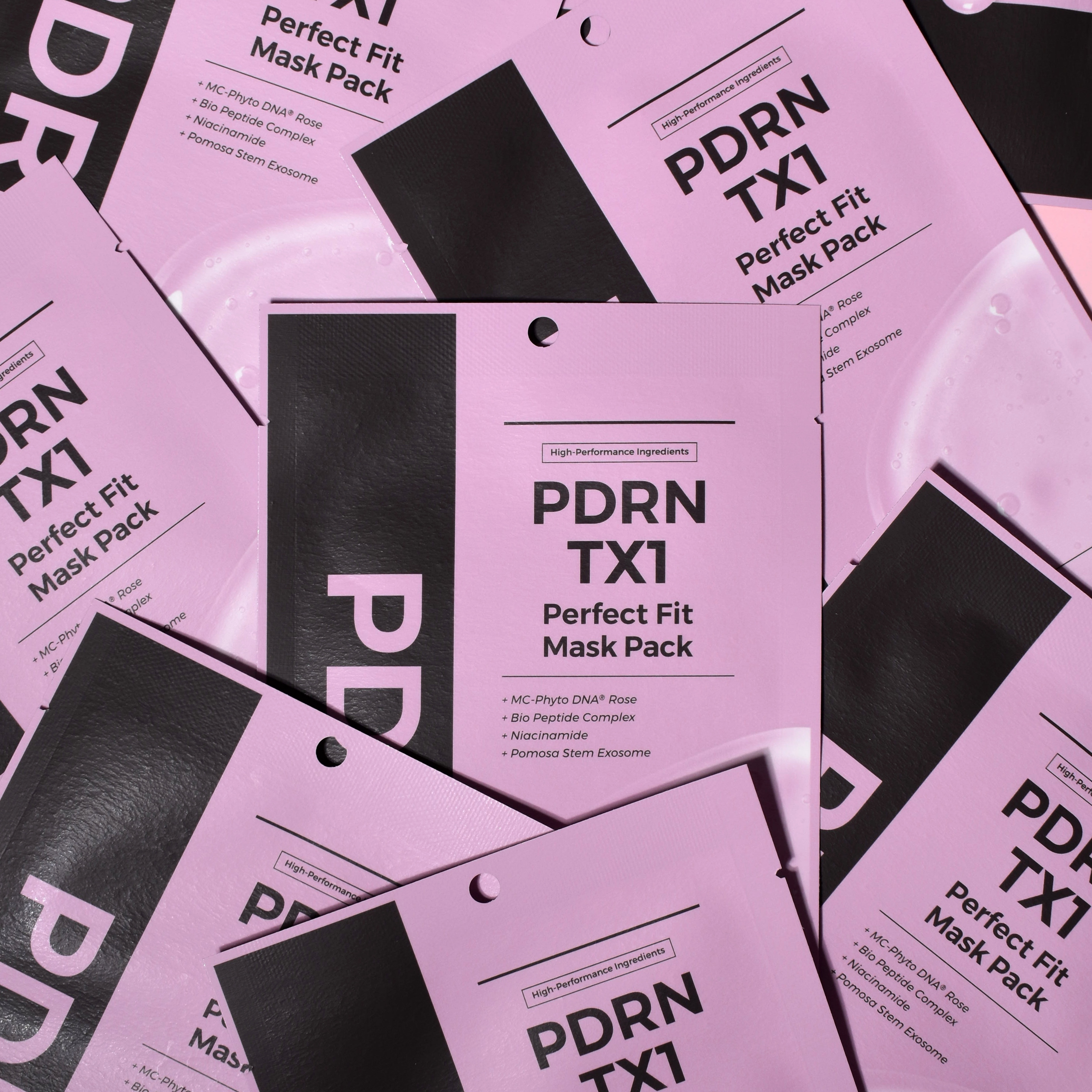 PRETTYSKIN PDRN TX1 PERFECT FIT MASK PACK 착용 스타일 - 1