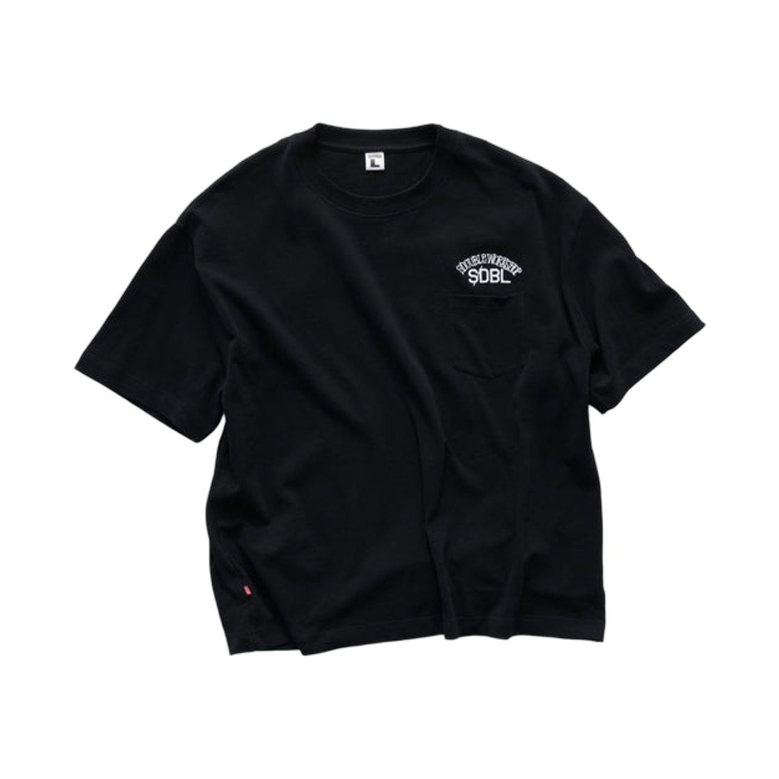 에스더블 팀 헤비웨이트 포켓 티셔츠 블랙(S/Double Team Heavyweight Pocket T-Shirt Black) - 1