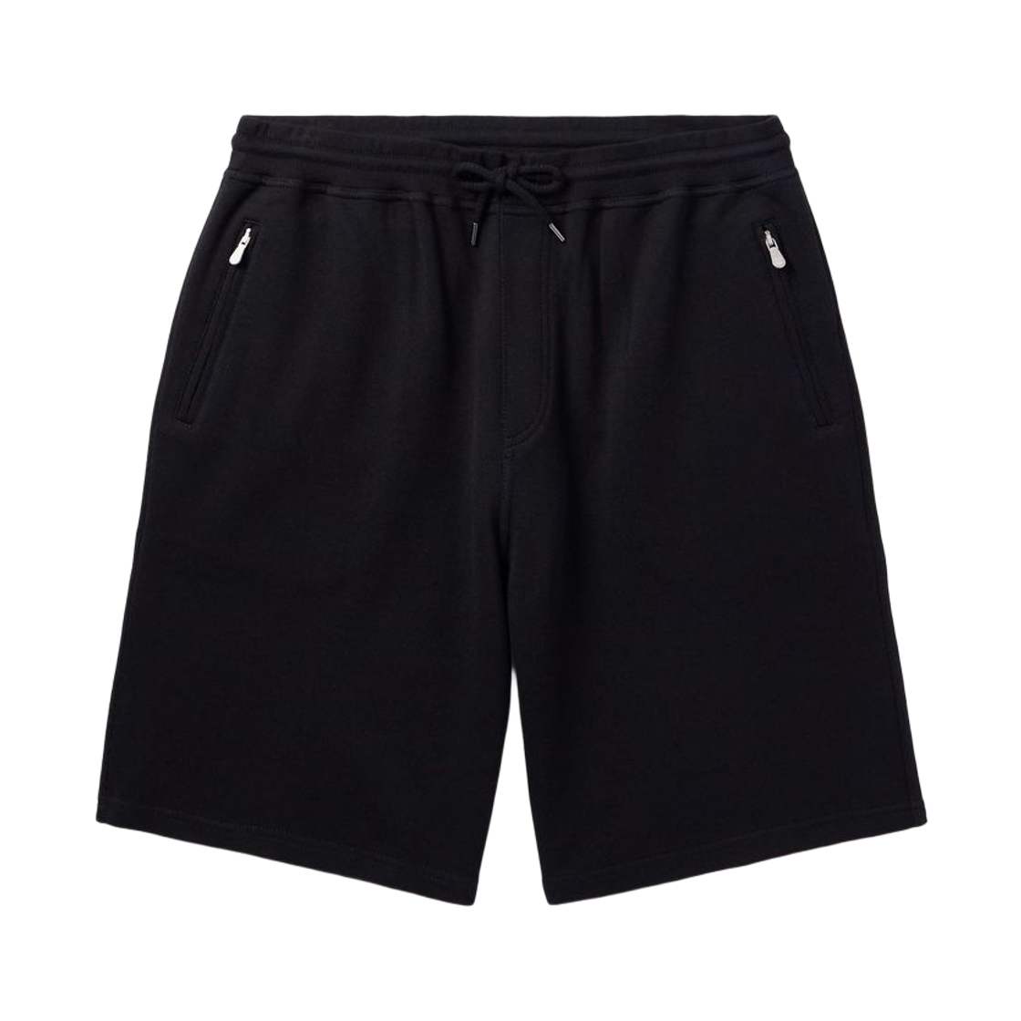 MM8313242G-C101 Brunello Cucinelli Cotton Cashmere Silk French Terry Double Cloth Shorts Black
