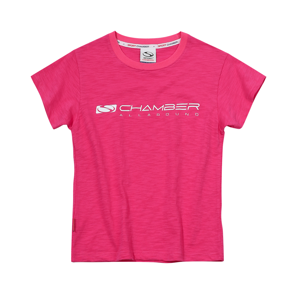 스포츠챔버 우먼 롱플래시 슬럽 티셔츠 핑크(SPORT CHAMBER Women Long Flash Slub T-Shirt Pink)