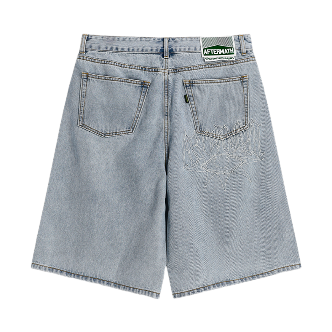 애프터매스 데님 쇼츠 반바지 라이트 인디고(Aftermath Denim Shorts Light Indigo) - 2