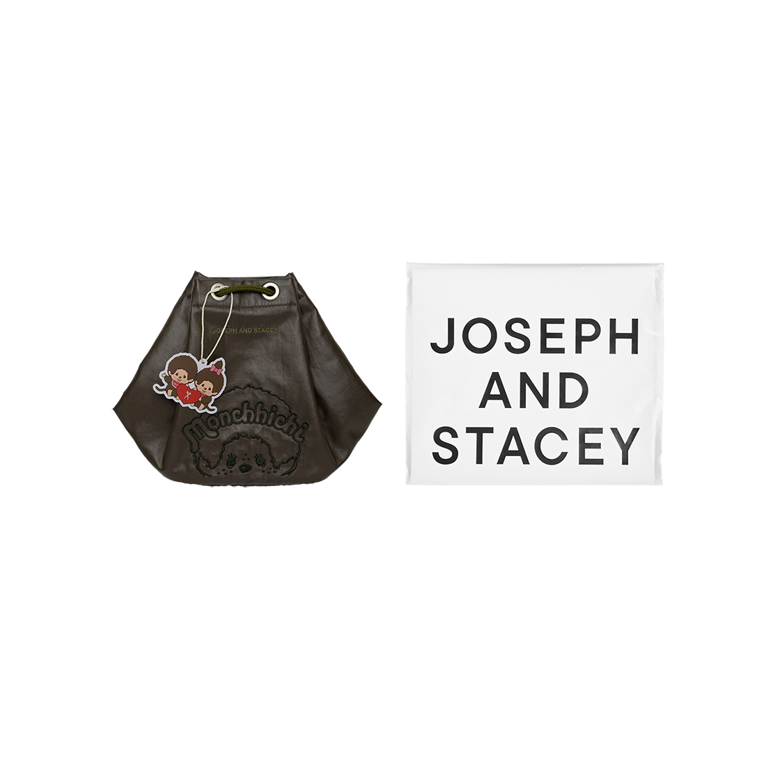 미니 스트링 백팩 몬치치 보이 카키(JOSEPH&STACEY Mini String Backpack Monchhichi Boy Khaki) - 3