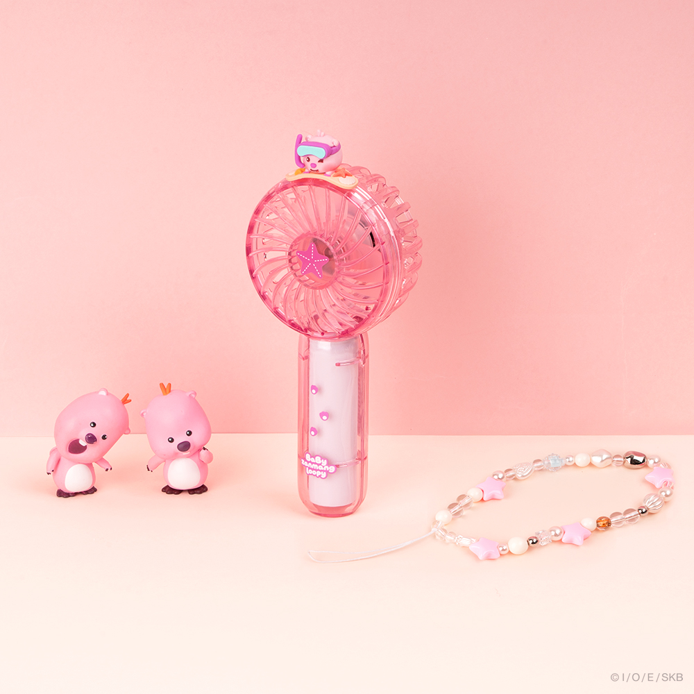 로이체 베이비 잔망루피 충전식 휴대용 투명 핸디팬 선풍기(Royche Baby Zanmang Loopy Rechargeable Portable Transparent Handy Fan) - 6