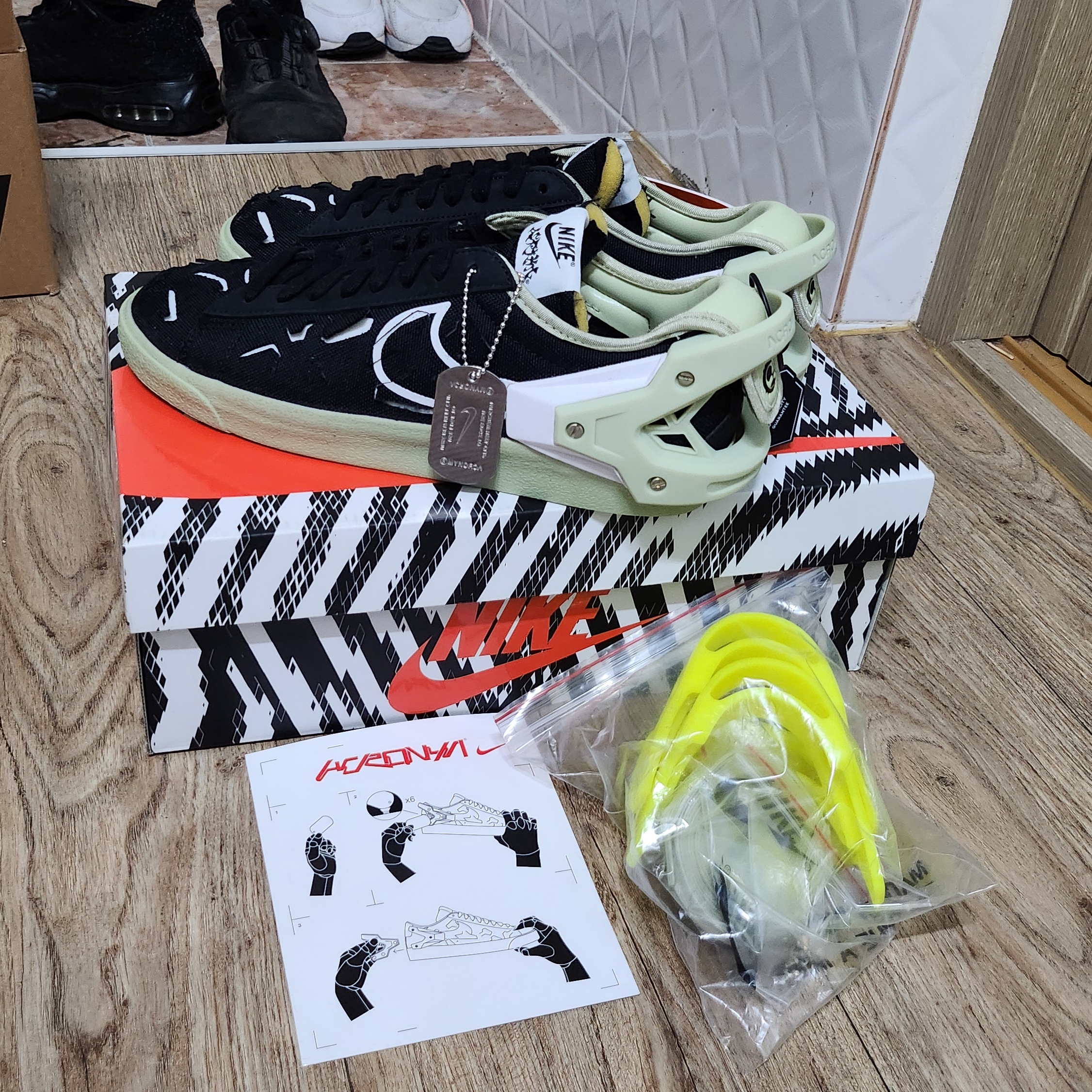 Nike x Acronym Blazer Low Black 착용 스타일 - 1