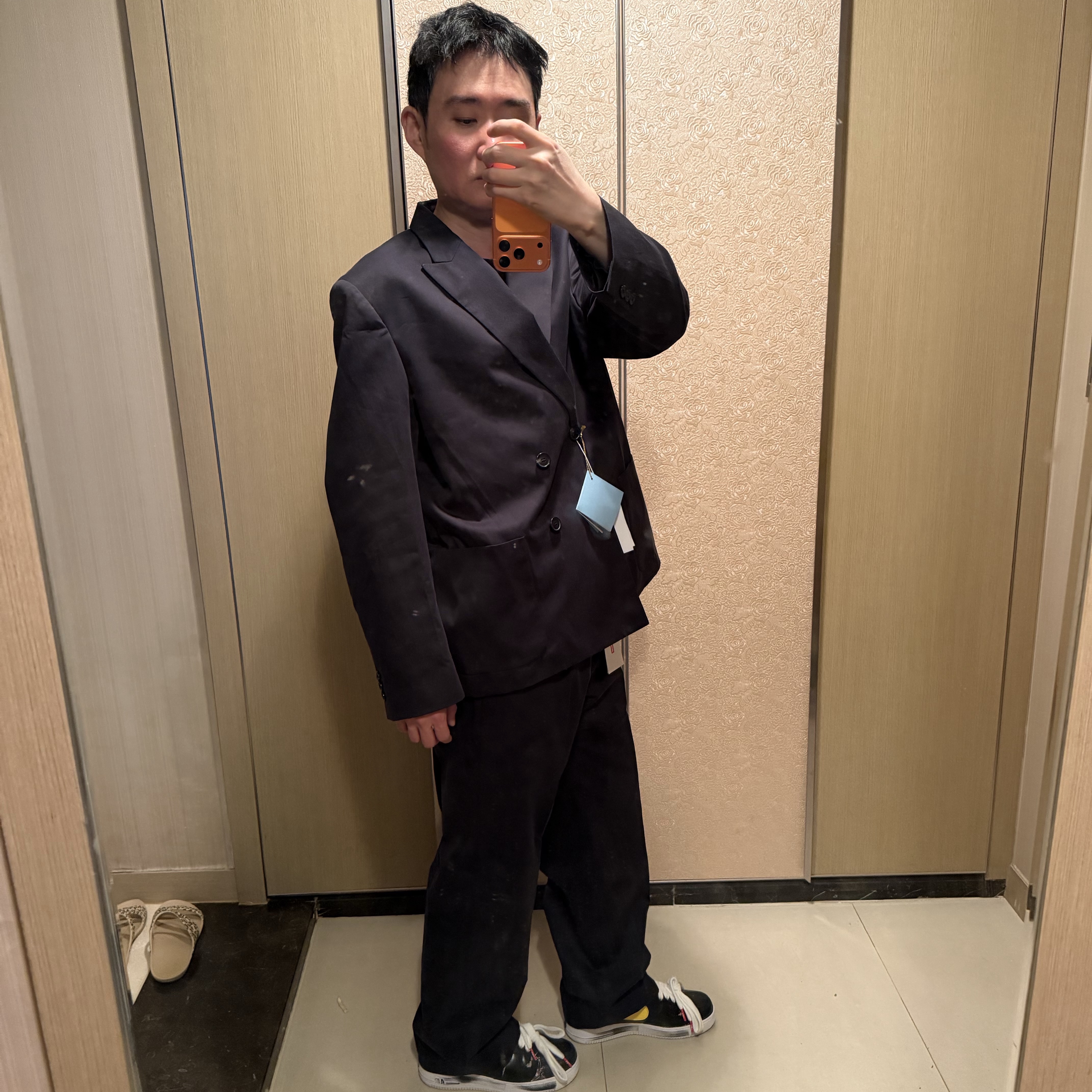 Supreme Sea Island Cotton Suit Black - 26SS 착용 스타일 - 2