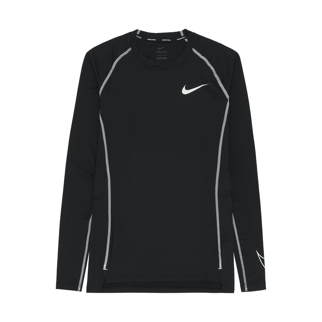 나이키 프로 드라이핏 롱슬리브 탑 블랙 - 아시아(Nike Pro Dri-Fit Long Sleeve Top Black - Asia) - 1