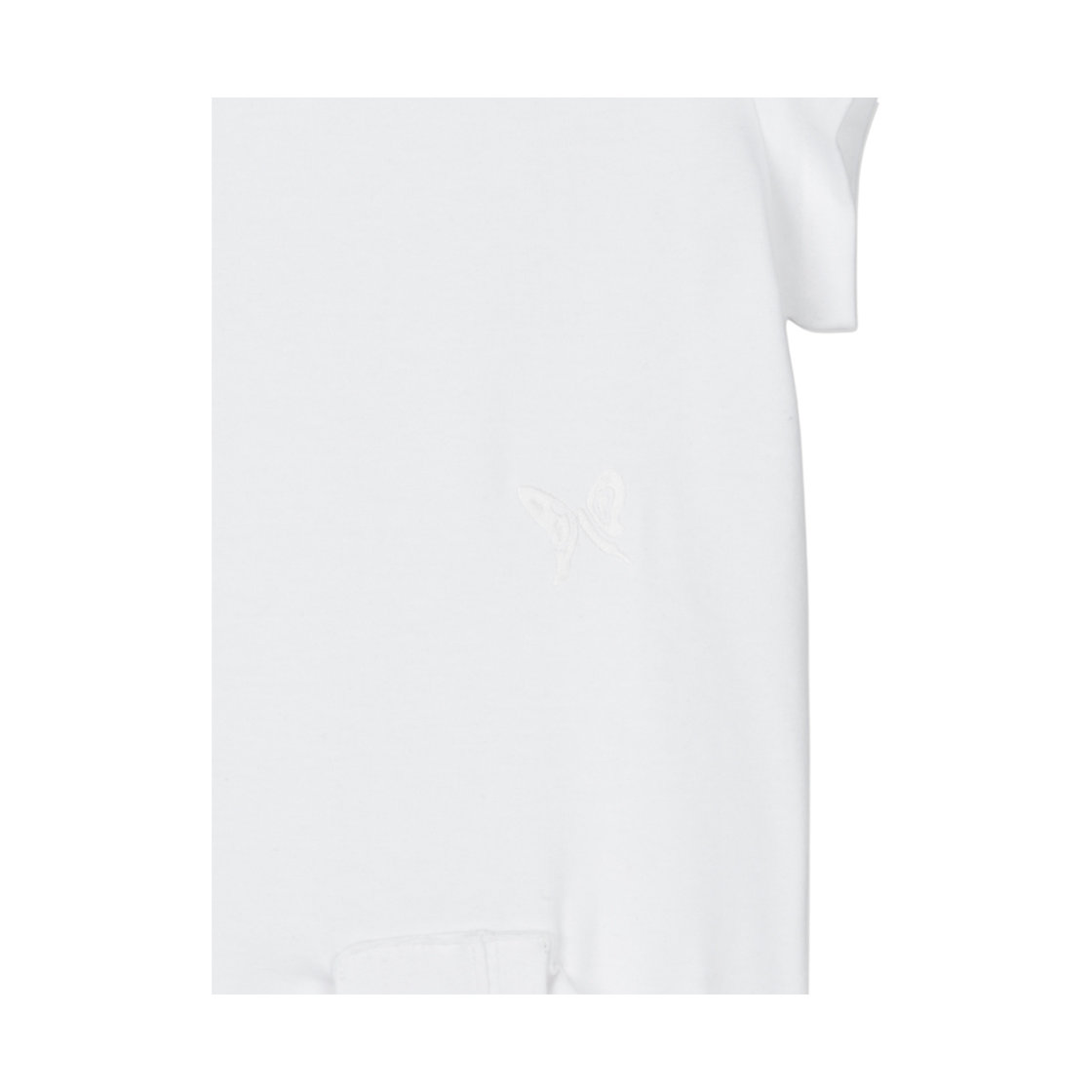 구월십일 네크 레이어 숏 반팔 티셔츠 화이트(GUWOLSIBIL Neck Layer Short Sleeve Top White) - 3
