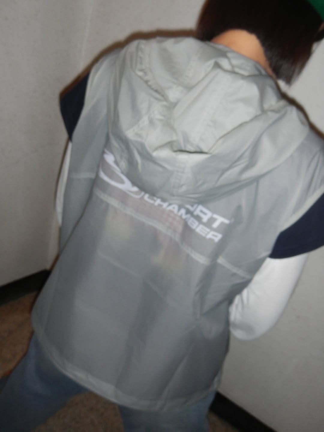 SPORT CHAMBER Light Active Hood Vest LIGHT GRAY 착용 스타일 - 7