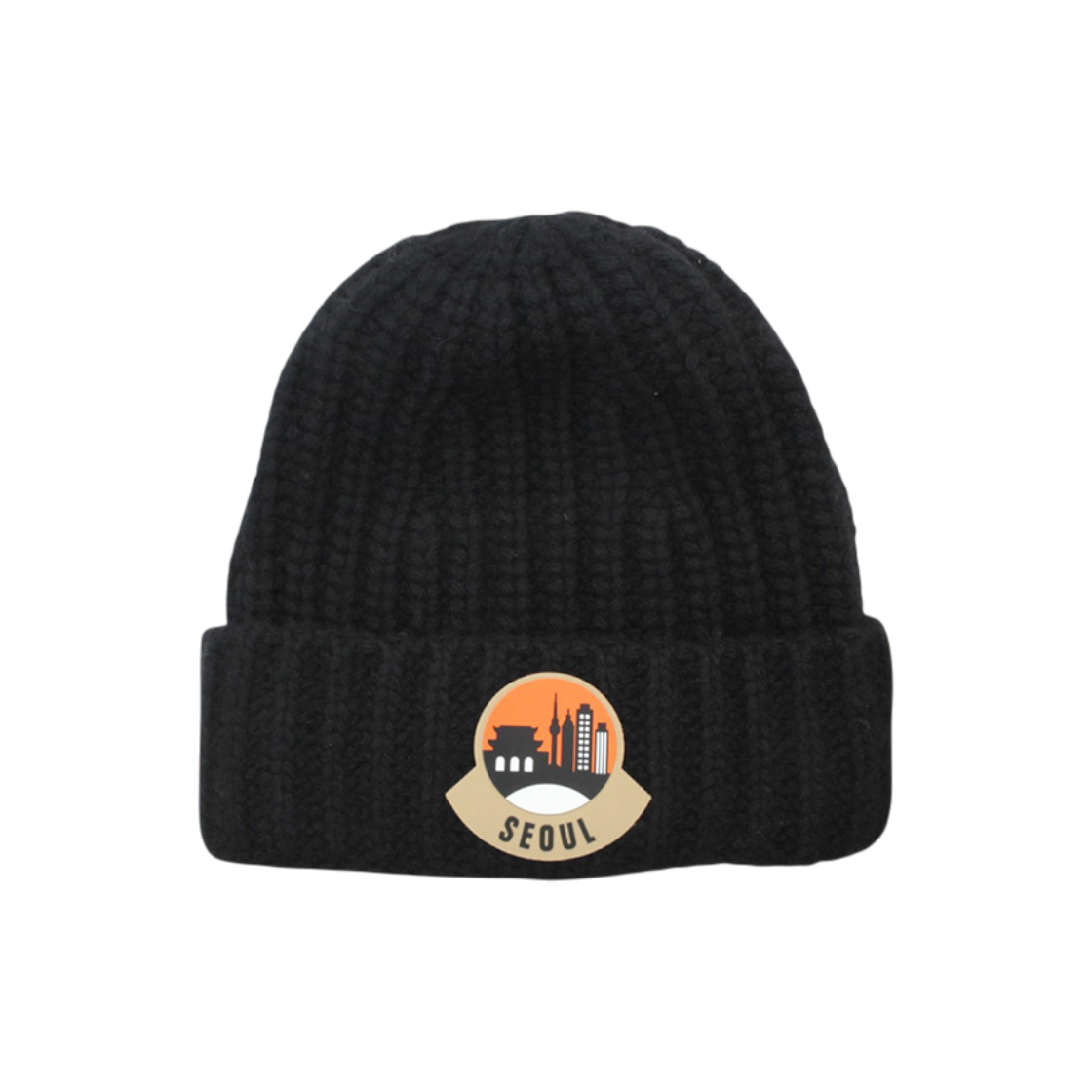 ITBPD8DKCIQK Moncler Genius Seoul Black Knit Beanie