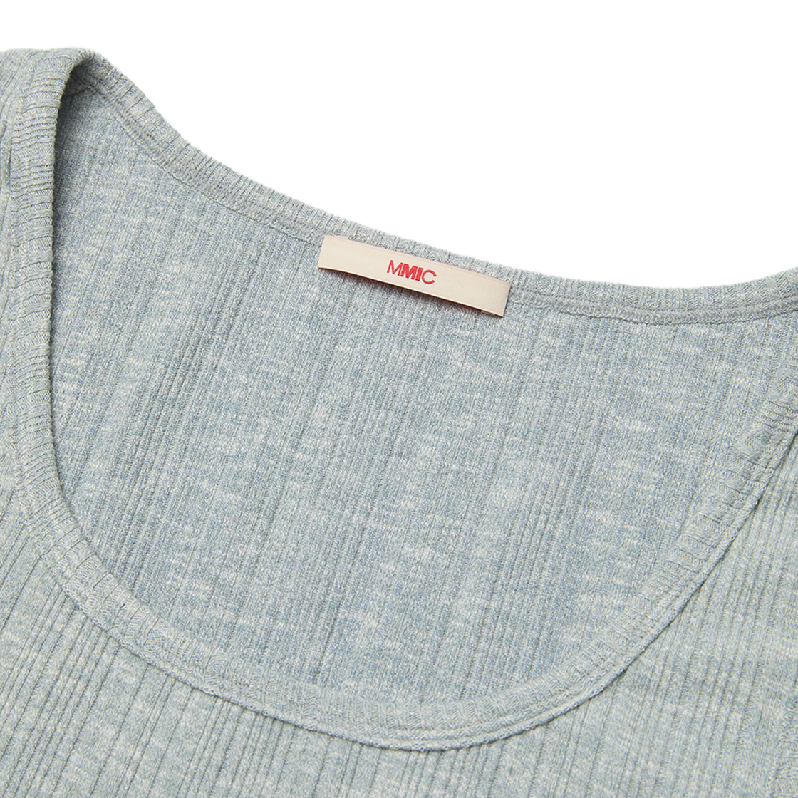 엠엠아이씨 스퀘어 컷 탱크 라이트 그레이(MMIC Square Cut Tank Light Gray) - 2