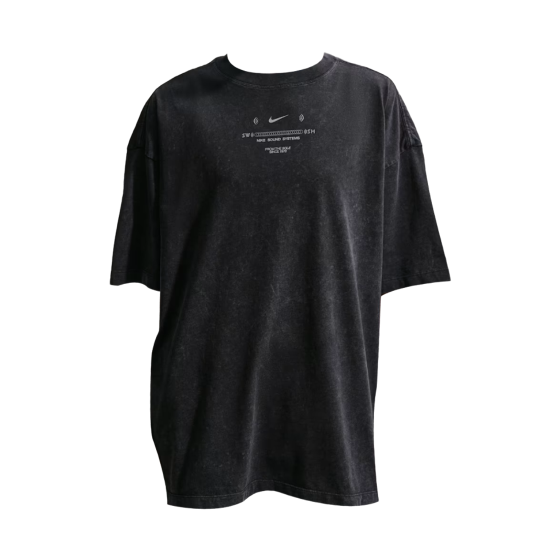 (W) 나이키 NSW 클래식 오버사이즈 티셔츠 블랙 - 아시아((W) Nike NSW Classic Oversized T-Shirt Black - Asia) - 1