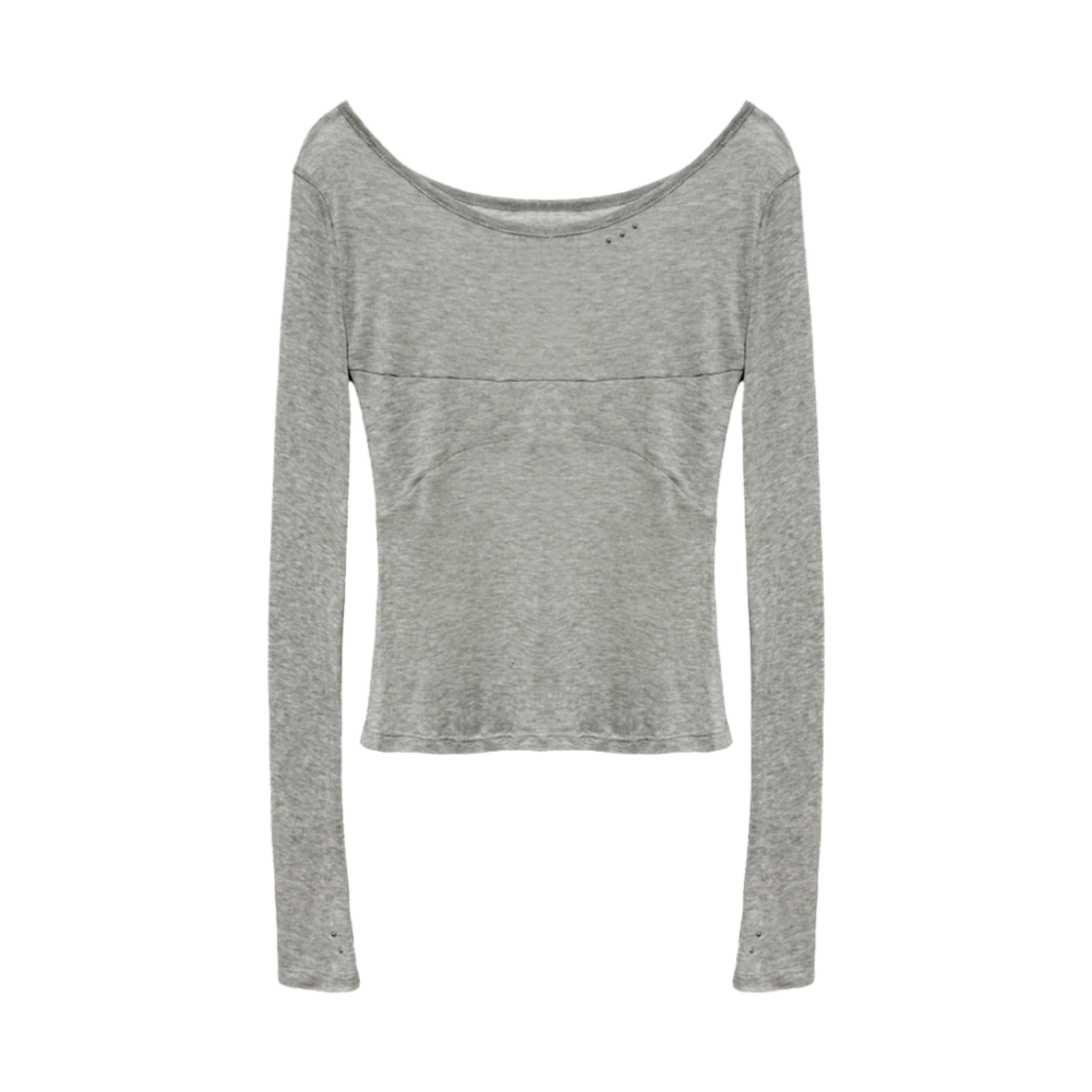 P000000R JUNSUI ORIGIN ENT02 Hotfix Sheer Top Gray