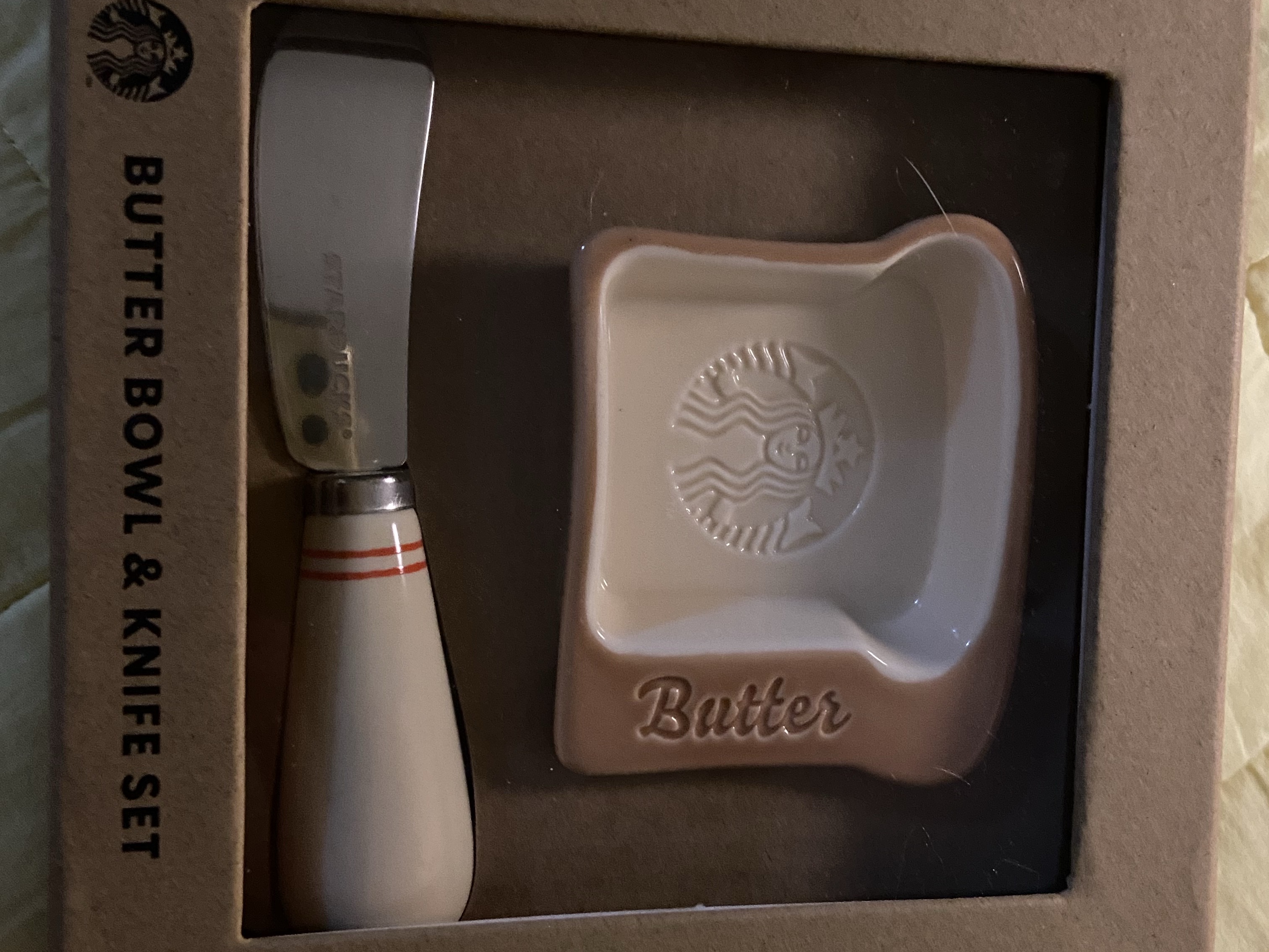 Starbucks Grocery Market Butter Bowl Knife set 착용 스타일