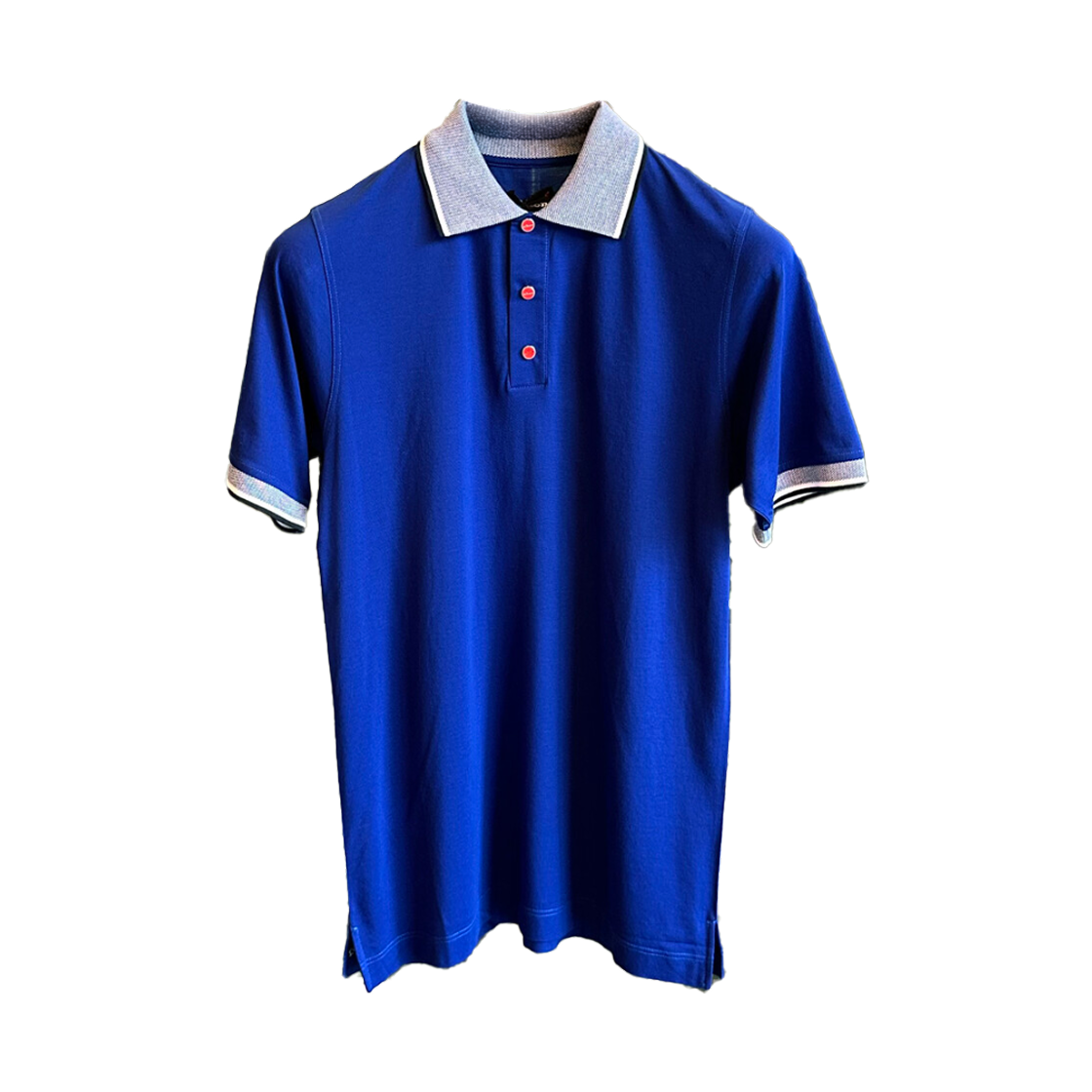 키톤 스티치 숏슬리브 폴로 셔츠 블루(Kiton Stitch Short Sleeve Polo Shirt Blue)