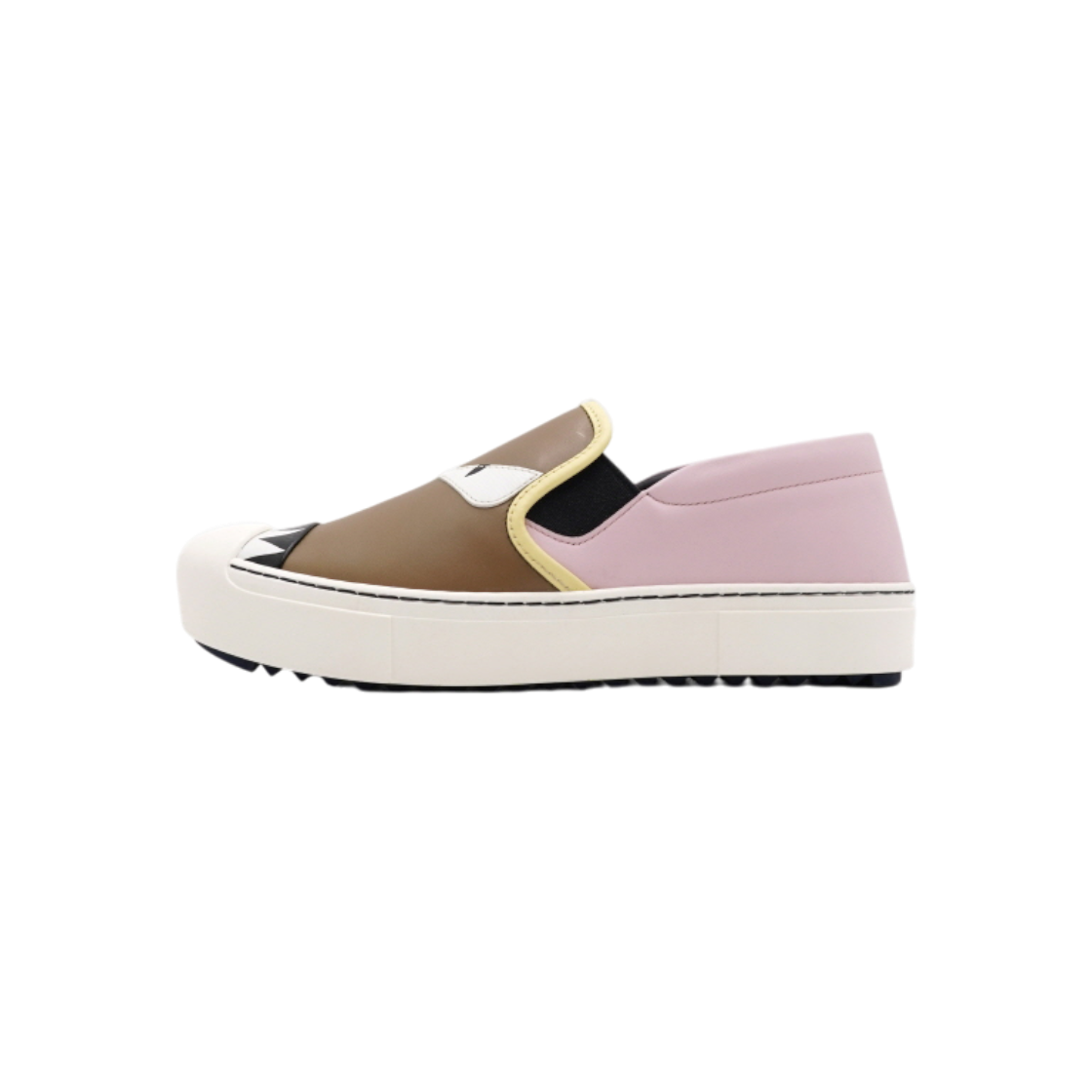 펜디 8E5110 핑크 브라운 몬스터 여성 슬립온 스니커즈aa63831(Fendi Pink Brown Monster Women Slip-On Sneakers)