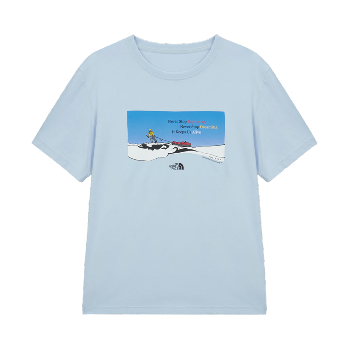 NT7US63C The North Face 69Days Expedtion S/S R/ T-Shirt 2 Light Blue - 26SS