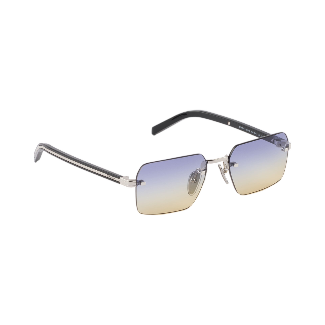 프라다 선글라스 아이코닉 메탈 플라크 쉐이디드 아이리스 렌즈(Prada Sunglasses with The Iconic Metal Plaque Shaded Iris Lenses) - 2