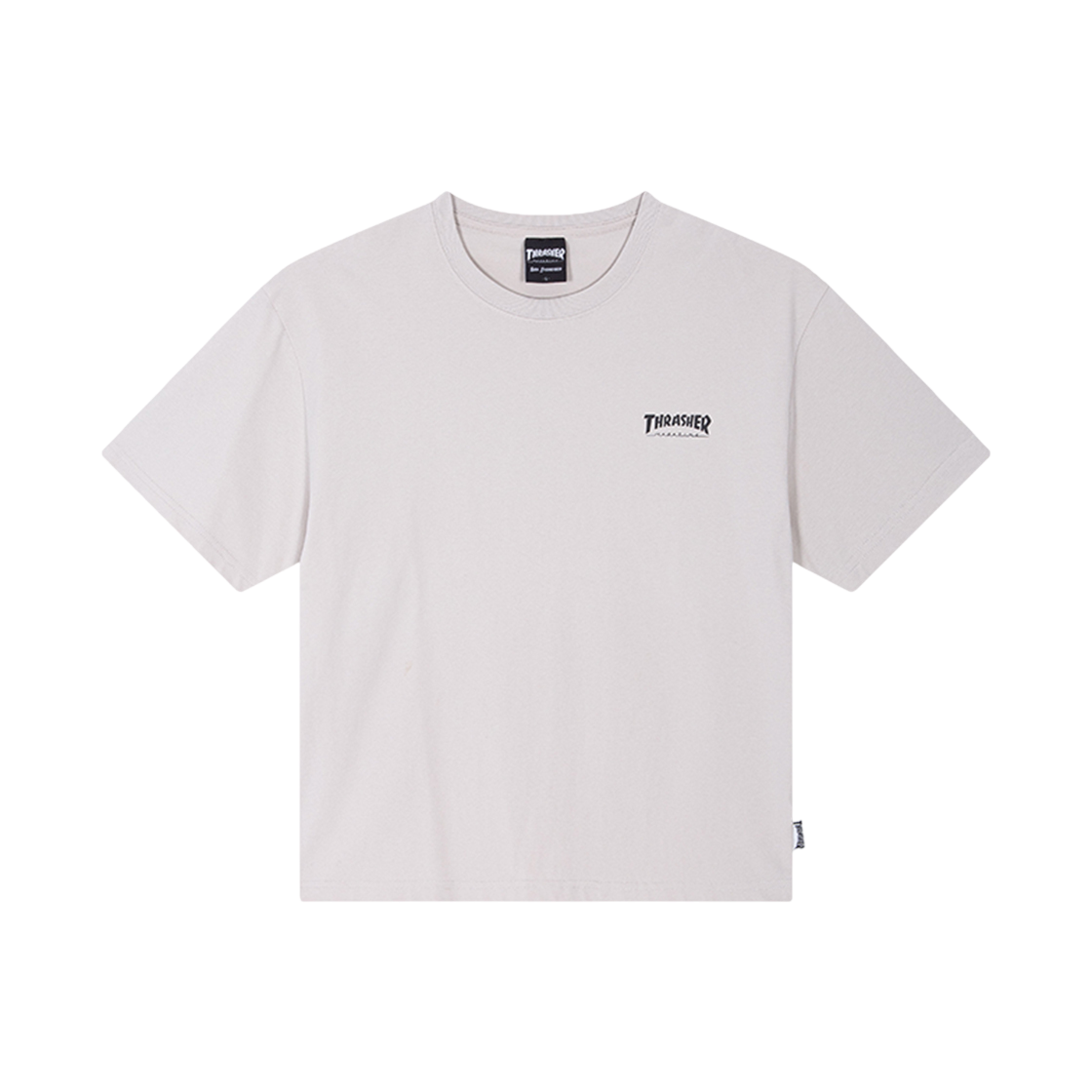 트레셔 스케이트 앤드 디스트로이 크롭 티셔츠 크림(Thrasher Skate And Destroy Crop T-Shirt Cream) - 1
