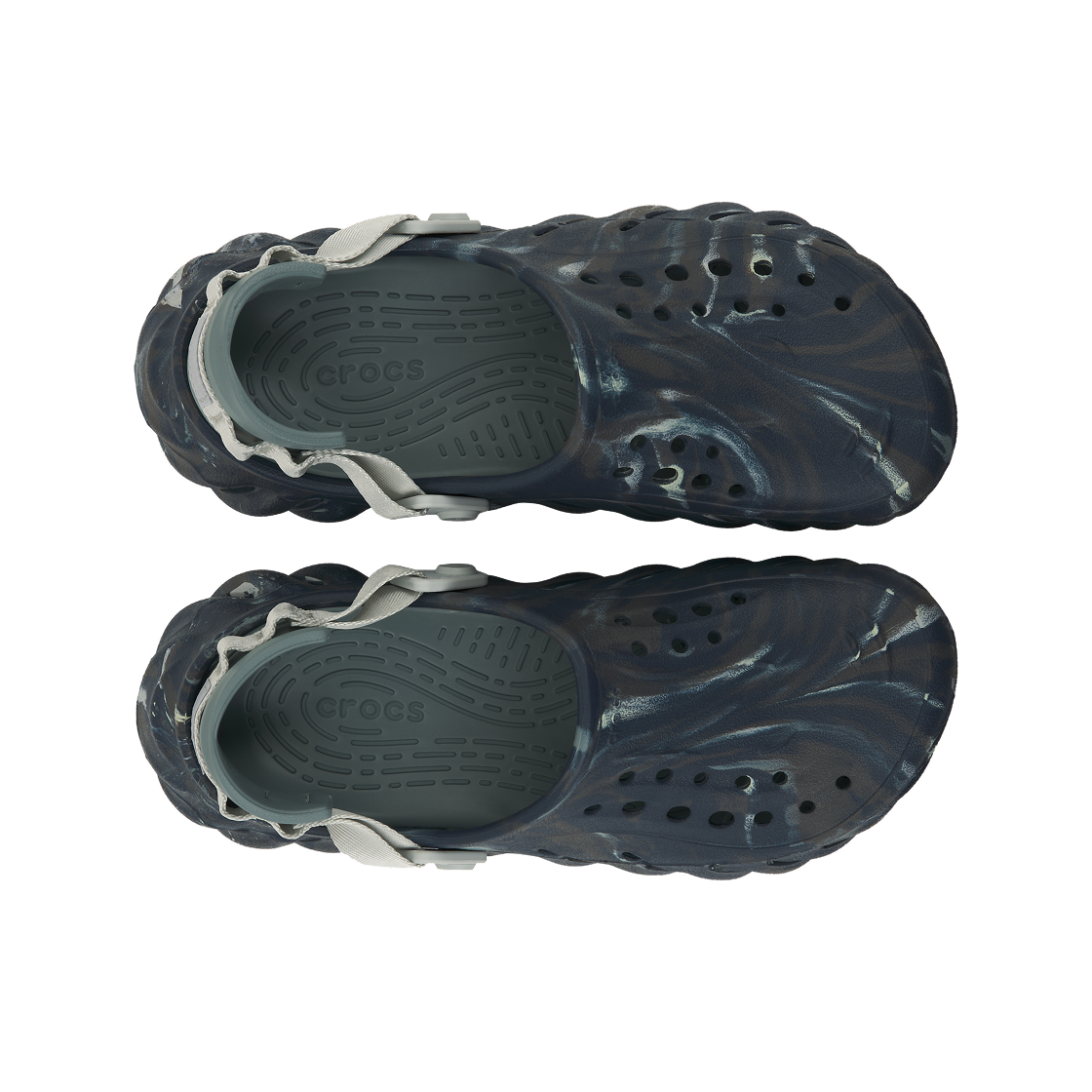 크록스 에코 마블드 클로그 블랙 샌드 멀티(Crocs Echo Marbled Clog Black Sand Multi) - 5