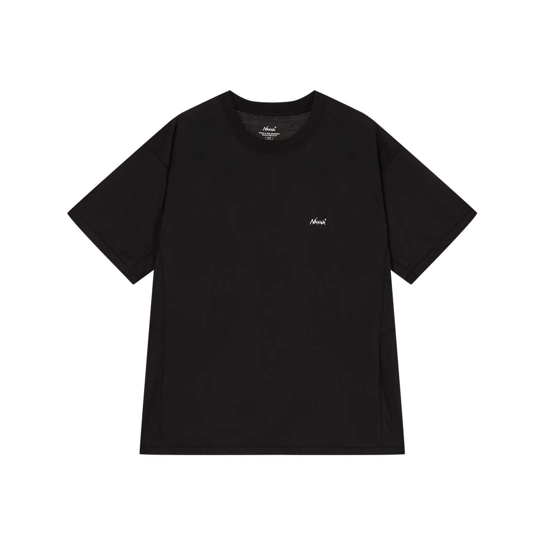 난가 드라이 믹스 피봇 슬리브 티 블랙 - 26SS(Nanga Dry Mix Pivot Sleeve Tee Black - 26SS)