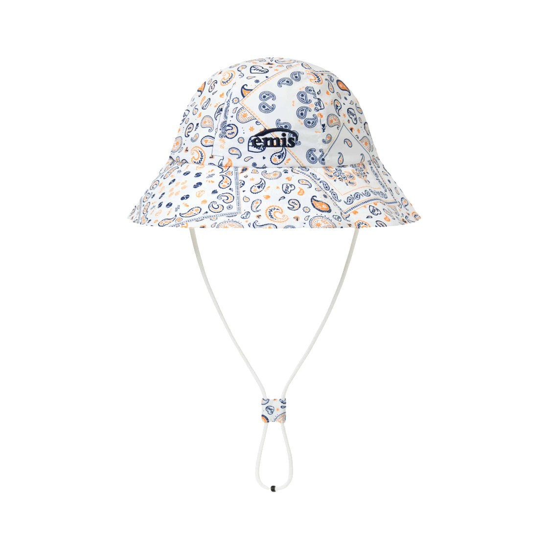 - Emis Paisley Bucket Hat White