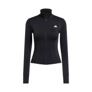 (W) Adidas Optime Essentials Full-Zip Jacket Black - KR Sizing